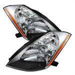 SPYDER 9025532 ( Akkon ) Nissan 350Z 03-05 (HID Model Only) Crystal Headlights -