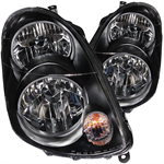 ANZO 121172 HEADLIGHT INFINITI G35 BLACK 03-04