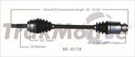 TRAKMOTIVE MI-8179 CV Axle Shaft