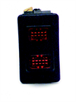 PAINLESS 80403 ROCKER SWITCH/RED LITE