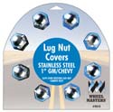 WHEEL MASTERS 8019 8PK 7/8' SS LUG NUT COVER