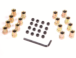 MR GASKET 923G NUTS ALUMINUM 3/8