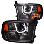 ANZO 111270 BLACK H/L ASSEMBLY 12 DODGE
