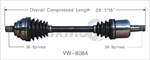TRAKMOTIVE VW-8084 CV Axle Shaft