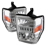SPYDER 5076274 ( xTune ) Ford F250/350/450 Super Duty 08-10 Projector Headlights