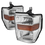 SPYDER 9022401 ( POE ) Ford F250/350/450 Super Duty 08-10 OEM Headlights - Chrom