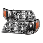 SPYDER 9031038 ( Akkon ) Crown Victoria 98-11 Crystal HeadLights With Corner Lig