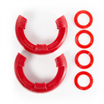 RUGGED RIDGE 11235.41 D-Ring Shackle Isolator Kit, Red Pair, 7/8 inch