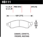 HAWK HB111S.610 Brake Pad