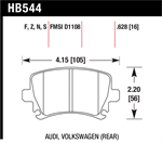 HAWK HB544S.628 Brake Pad