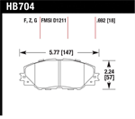 HAWK HB704F.692 Brake Pad