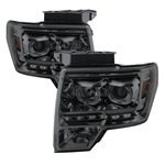 SPYDER 9032257 ( Akkon ) Ford F150 09-14 Projector Headlights - Halogen Model On