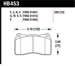 HAWK HB453V.585 Brake Pad