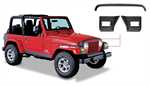 BUSHWACKER 14005 Body Cladding: 1997-2004 Jeep Wrangler; front corn