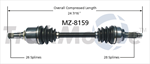 TRAKMOTIVE MZ-8159 CV Axle Shaft
