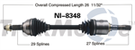 TRAKMOTIVE NI-8348 CV Axle Shaft