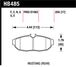 HAWK HB485S.656 Brake Pad