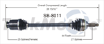 TRAKMOTIVE SB-8011 CV Axle Shaft