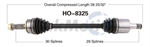 TRAKMOTIVE HO-8325 CV Axle Shaft