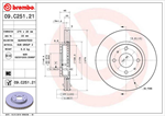 BREMBO 09.C251.21 Brake Rotor