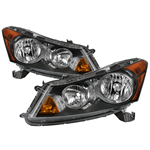 SPYDER 9942297 ( xTune ) Honda Accord 08-12 4Dr Amber Crystal Headlights - Black