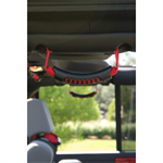 RUGGED RIDGE 13305.15 Grab Handle Kit, Rear, Red; 07-18 Jeep Wrangler JK