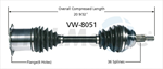 TRAKMOTIVE VW-8051 CV Axle Shaft