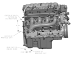 HOOKER 8501 LS EXHAUST MANIFOLD  BARE