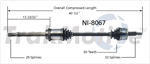 TRAKMOTIVE NI-8067 CV Axle Shaft