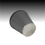 GREEN FILTER 2864 Air Filter: round tapered style; Cone Air Filter;