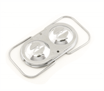 MR GASKET 5273 CHROME MASTER CYLINDER COVER CORVETTE