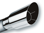 BORLA 20122 EXHAUST TIP LARGE ROUND ANGLE CUT 3.0