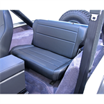 RUGGED RIDGE 13462.01 Seat, Rear, Fold/Tumble, Black; 76-95 Jeep CJ/Wran