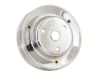 MR GASKET 4978 CHROME TRI GROOVE LO PULLEY CHEVY