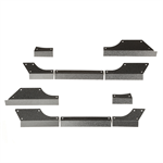 RUGGED RIDGE 11615.11 Body Armor Cladding, Rocker Panel Guard, Steel; 07