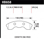 HAWK HB658Z.570 PERF GS 10-11 Z06 05-08