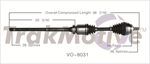 TRAKMOTIVE VO-8031 CV Axle Shaft