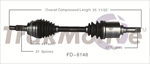 TRAKMOTIVE FD-8148 CV Axle Shaft