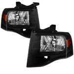 SPYDER 9040993 ( xTune ) Ford Expedition 2007-2014 OEM Style Headlights -Black