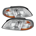 SPYDER 9025457 ( Akkon ) Ford Windstar 99-03 Crystal Headlights - Chrome