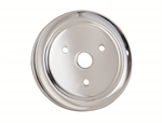MR GASKET 4973 CHROME DOUBLE GROOVE LO PULLEY CHEVY