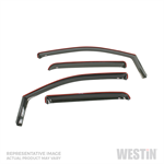 WESTIN 72-44489 IN-CHANNEL WIND DEFLECTOR SMOKE RIDGELINE 17