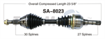 TRAKMOTIVE SA-8023 CV Axle Shaft