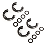 RUGGED RIDGE 11235.60 D-Ring Isolator Kit, Black, 2 Pair, 3/4 inch