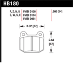 HAWK HB180S.560 Brake Pad