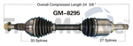 TRAKMOTIVE GM-8295 CV Axle Shaft