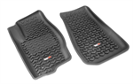 RUGGED RIDGE 12920.28 All Terrain Floor Liner Kit, Front, Black; 05-10 J