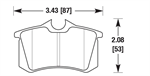 HAWK HB364B.587 BRAKE PADS