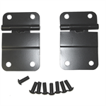 RUGGED RIDGE 11207.01 Tailgate Hinge Kit, Lower, Black; 76-86 Jeep CJ