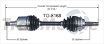 TRAKMOTIVE TO-8168 CV Axle Shaft